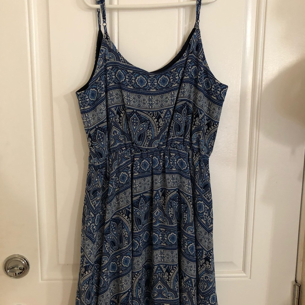 Blue Paisley Dress